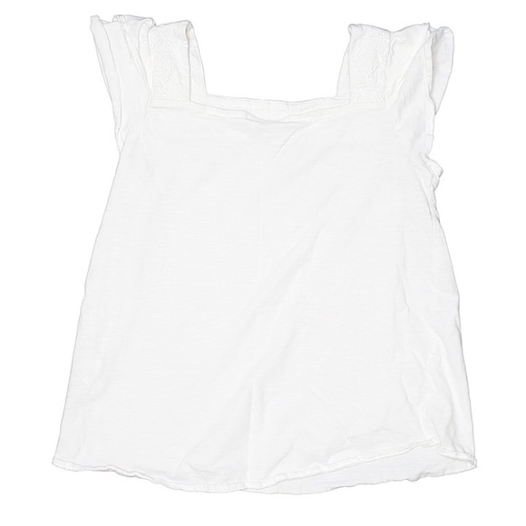 ZARA Short Sleeve White Blouse - Picture 2 of 2